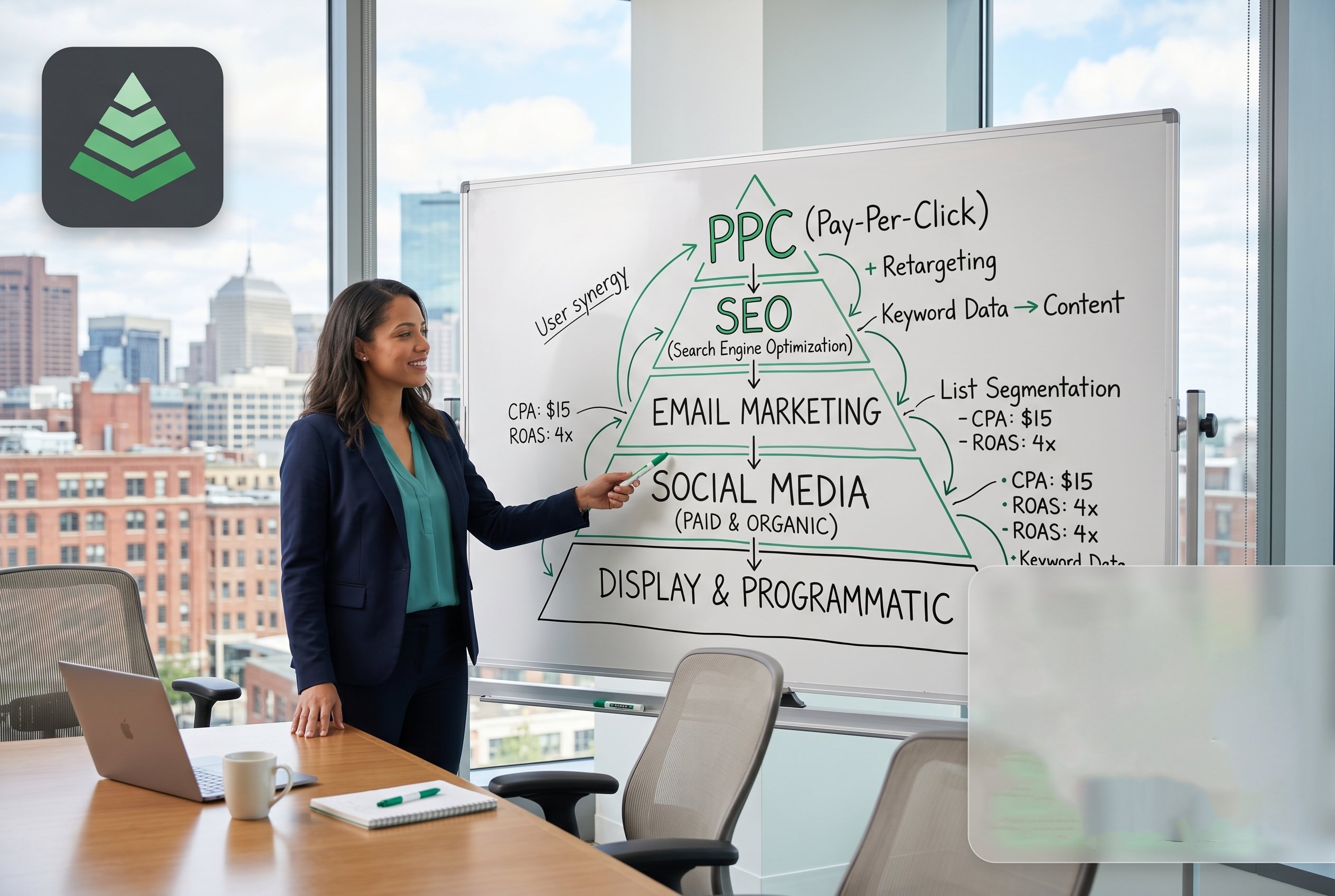 Digital marketing strategy and performance reporting dashboard